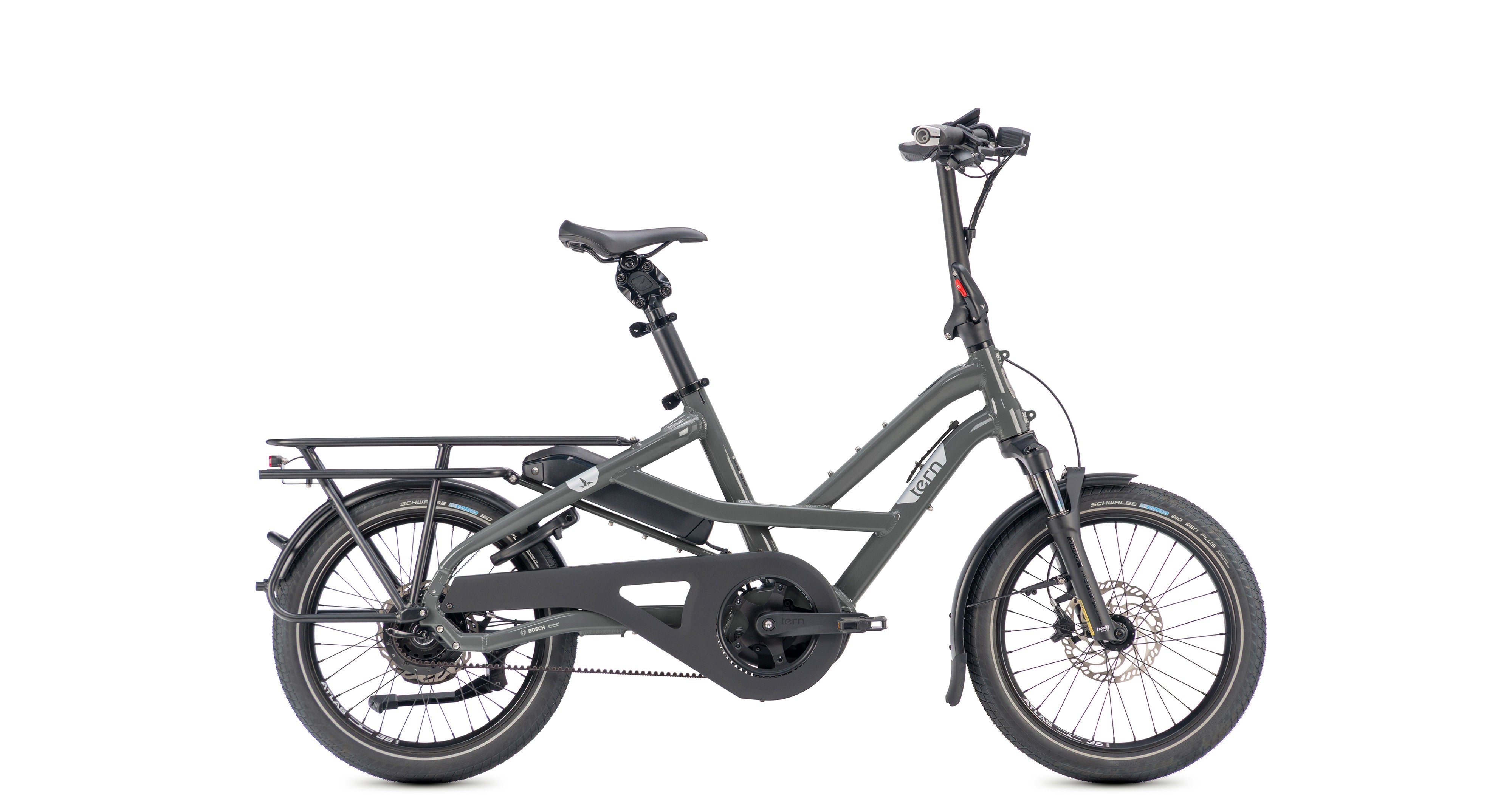 Tern HSD S9i Sport electric cargo bike – Gloss Basalt