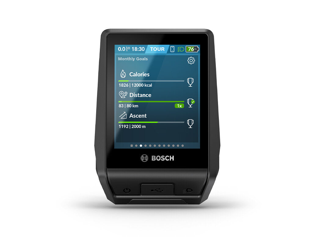 Bosch smart display with fitness goal tracking