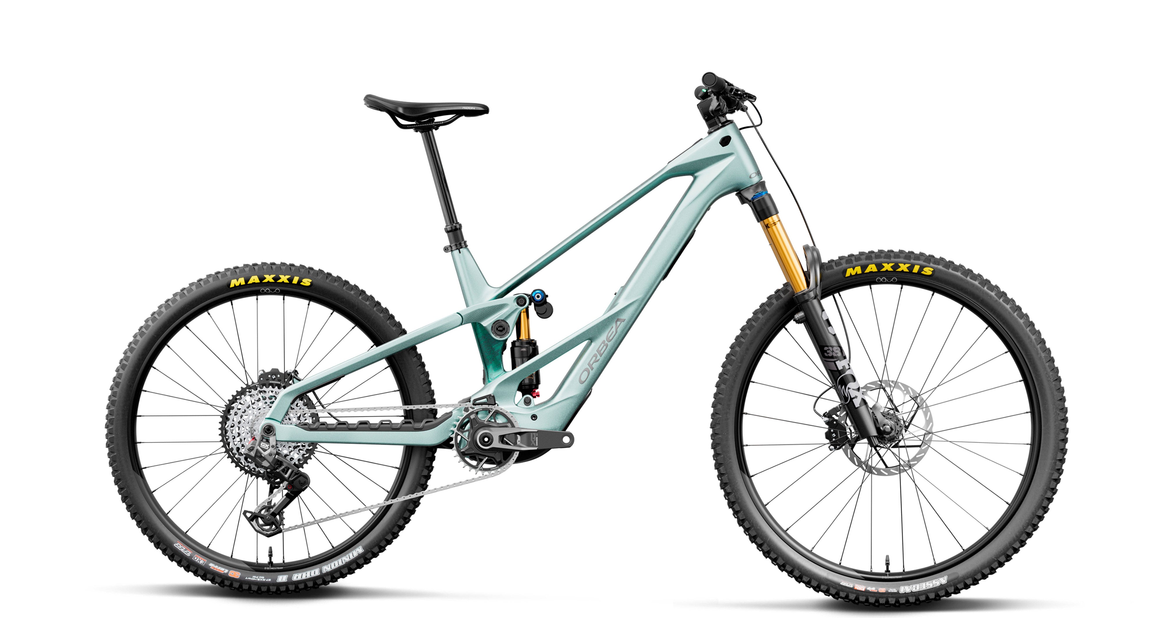 Orbea Wild LT M-Team RS Mullet, Smooth Silver/Escape Green