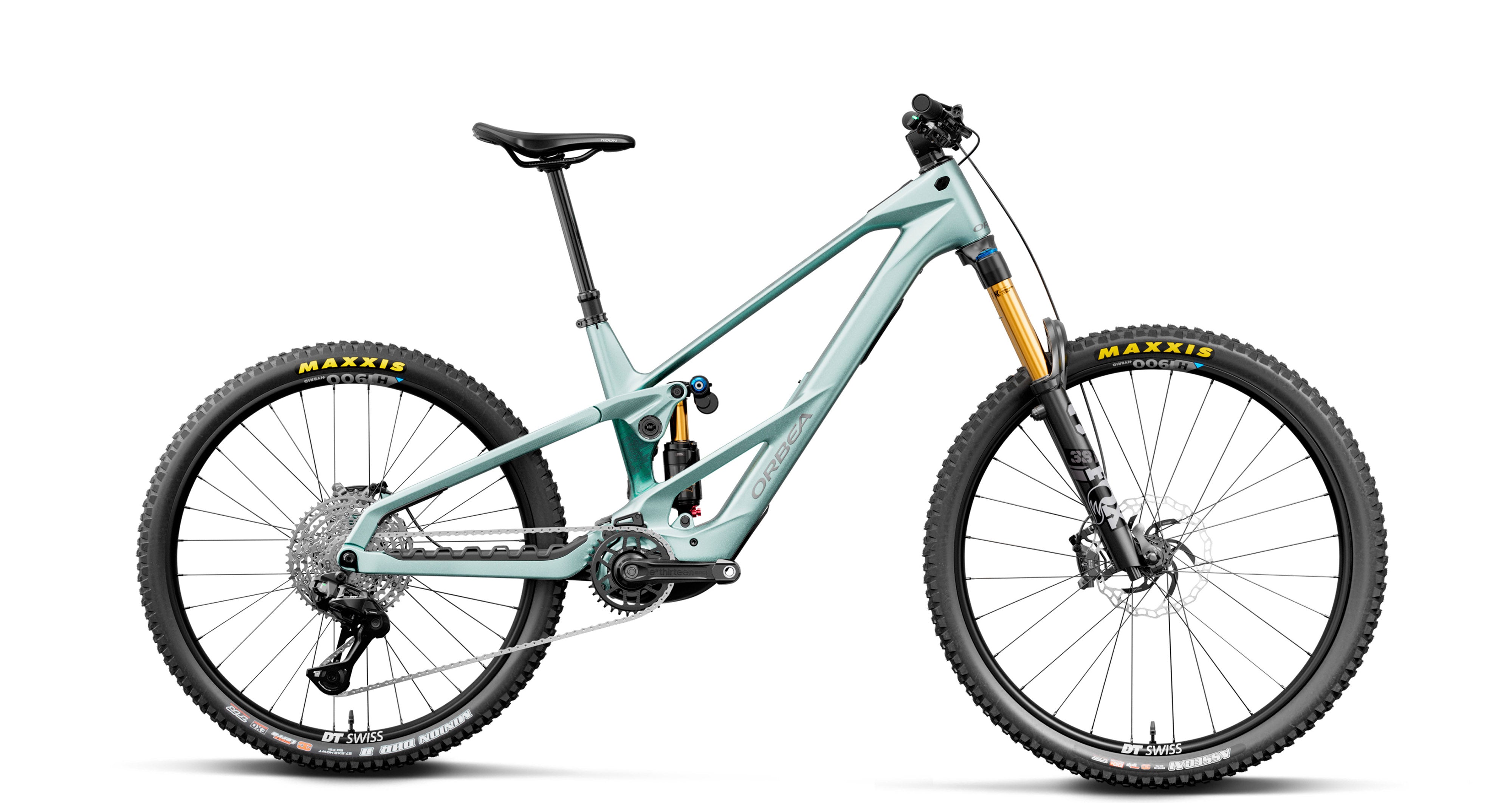 Orbea Wild LT M10 Mullet, Smooth Silver/Escape Green