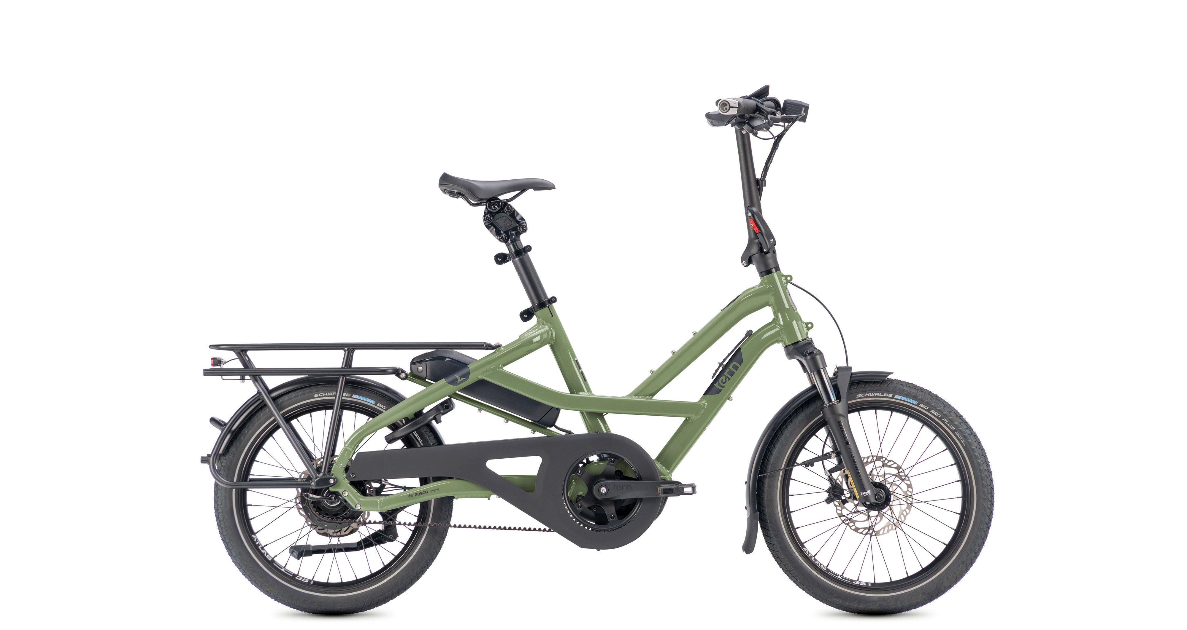 Tern HSD S9i Sport electric cargo bike – Gloss Thomas Green
