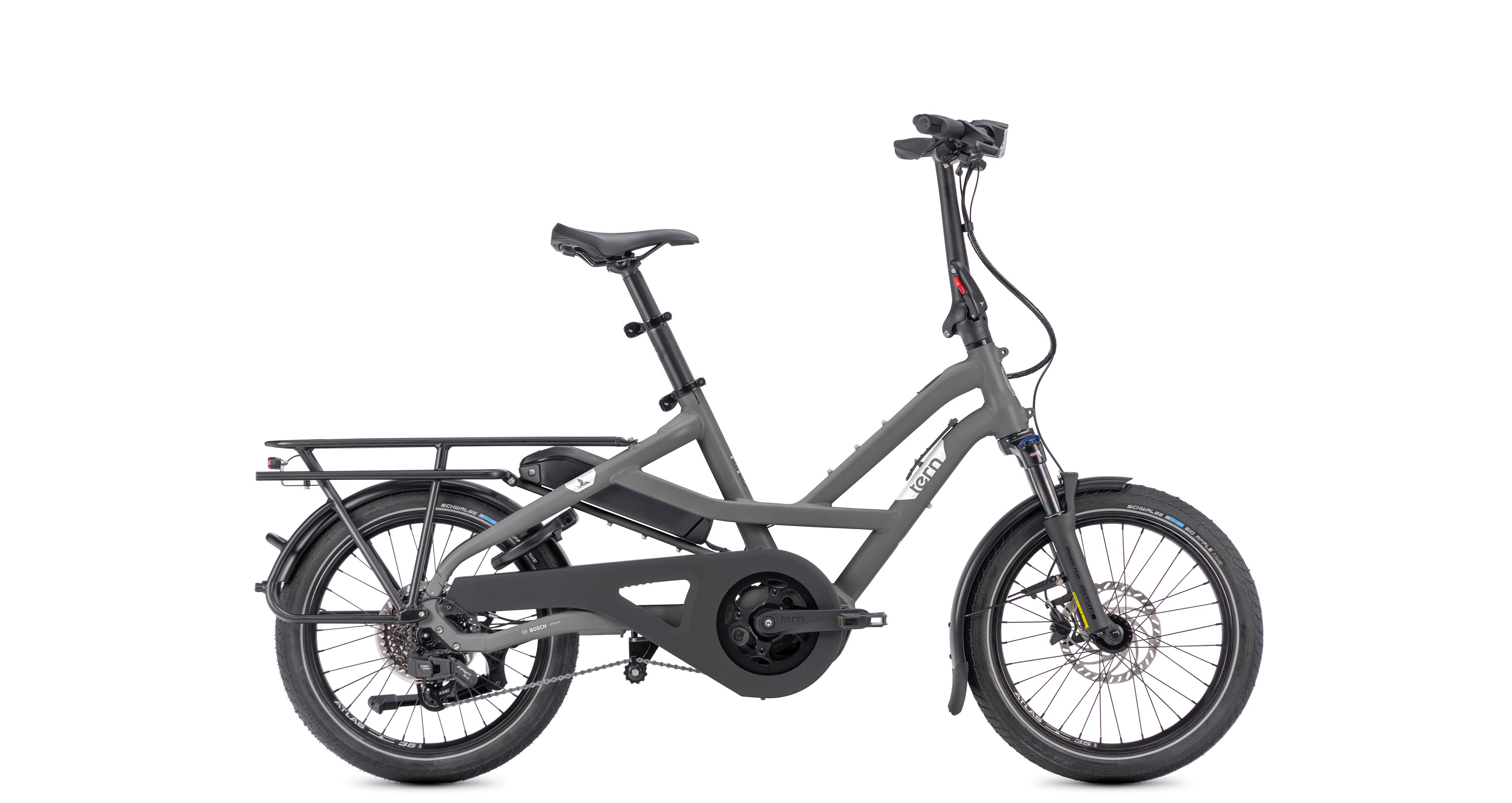 Tern HSD P10e Sport electric cargo bike – Satin Basalt