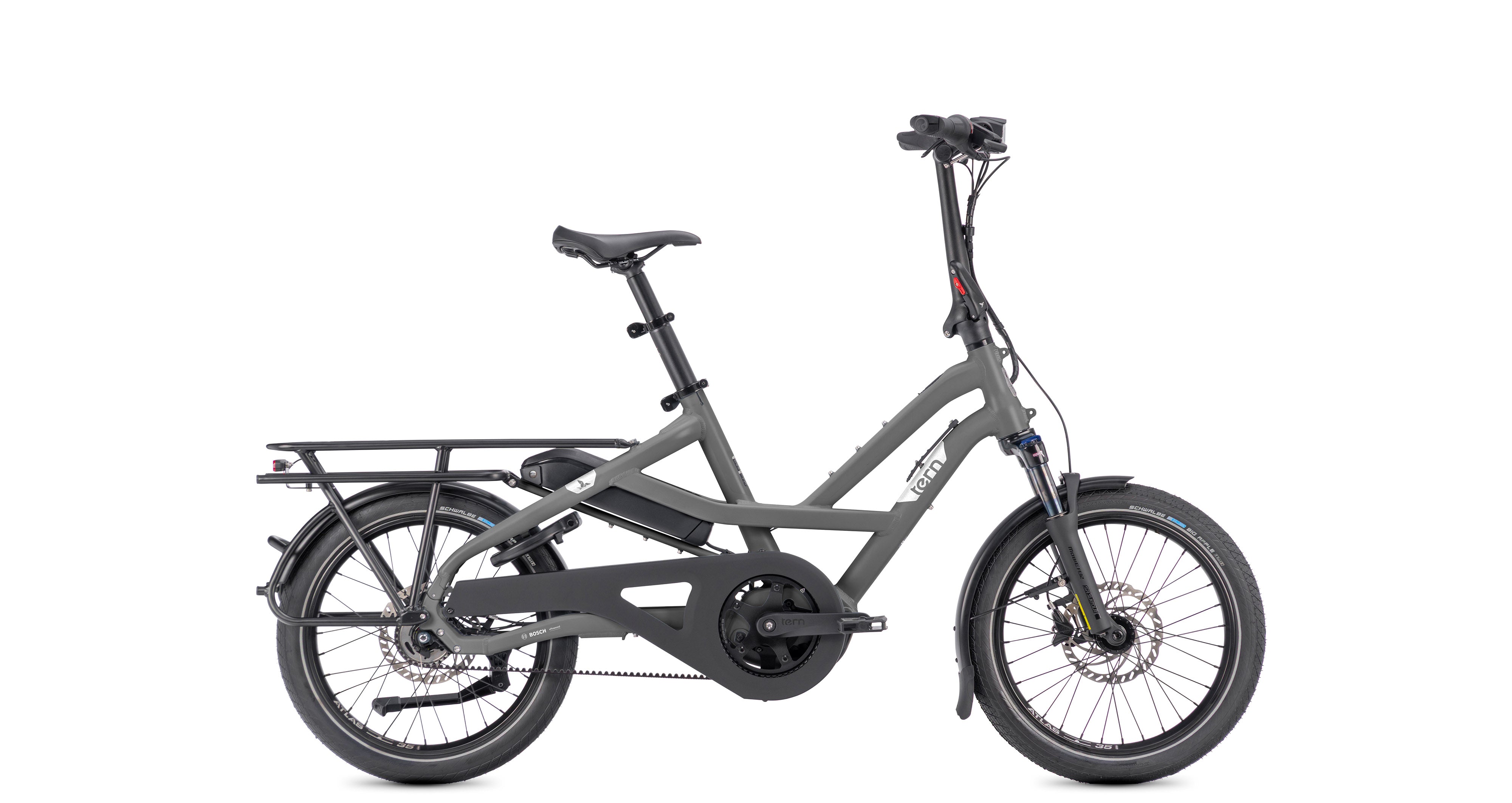 Tern HSD P5i electric cargo bike – Satin Basalt