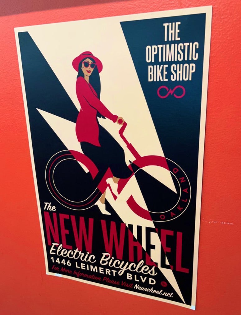 The optimistic bike shop poster