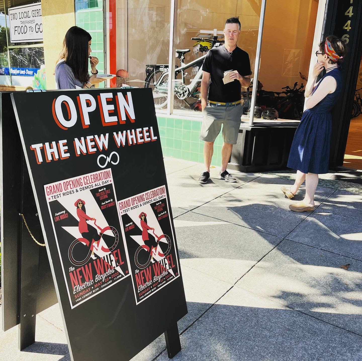 The New Wheel Electric Bikes open sign