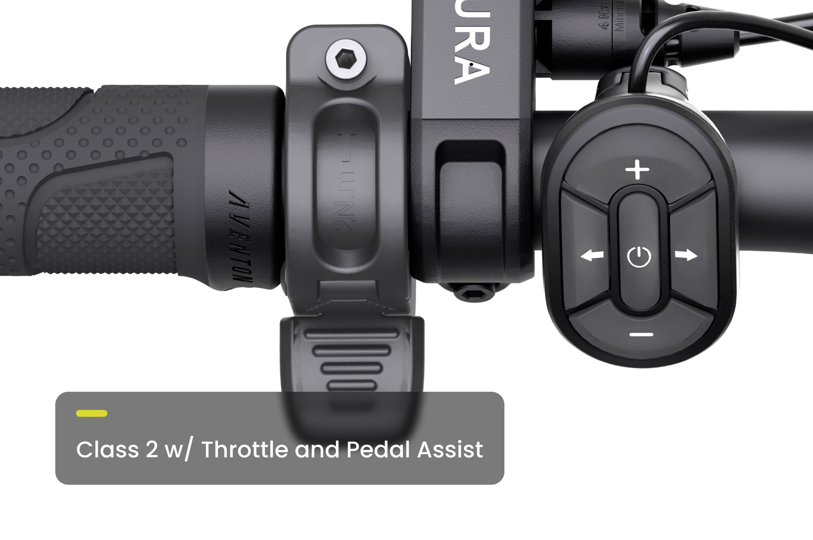 Aventon color display and controls