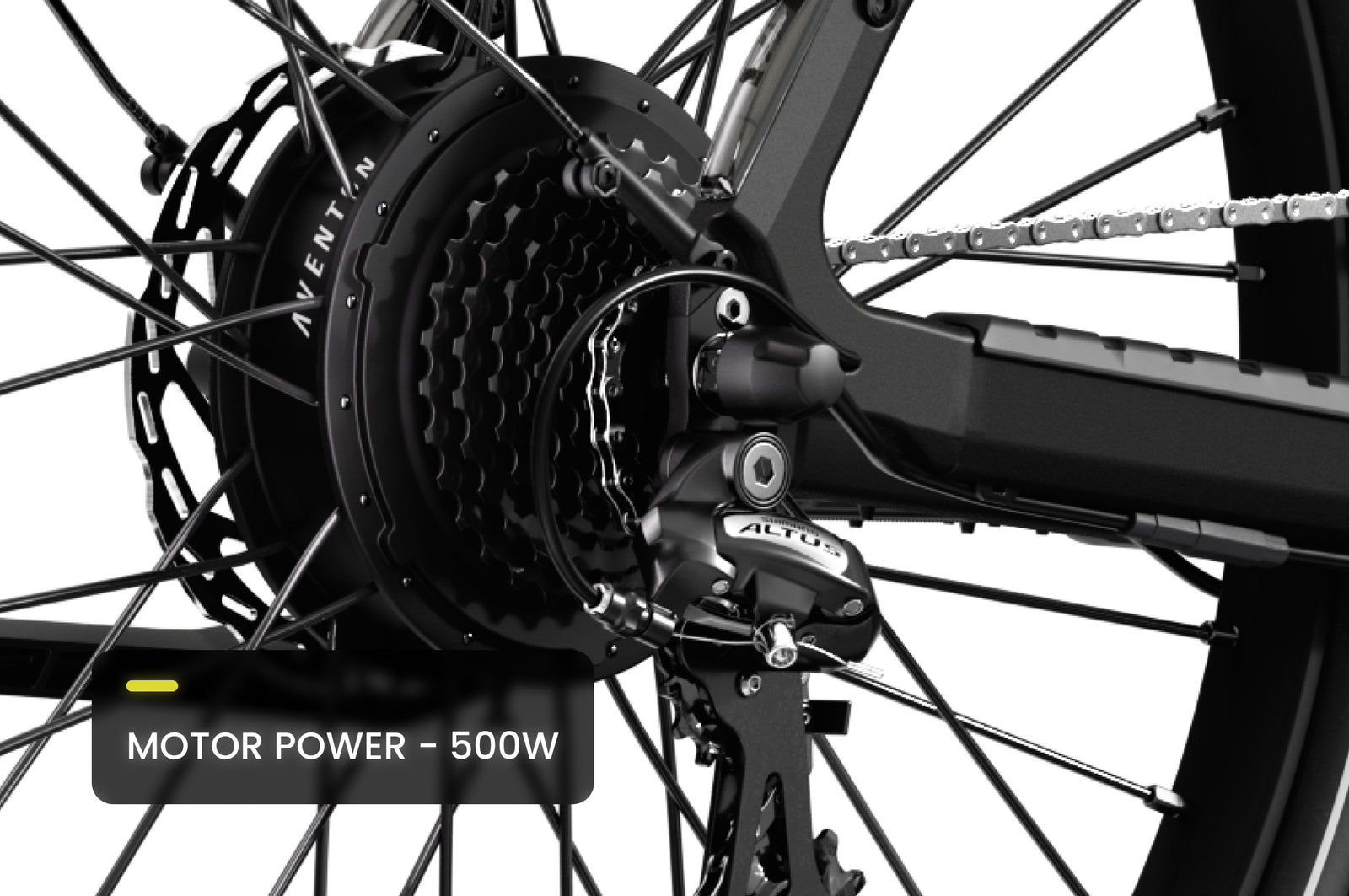 Aventon rear hub-drive motor